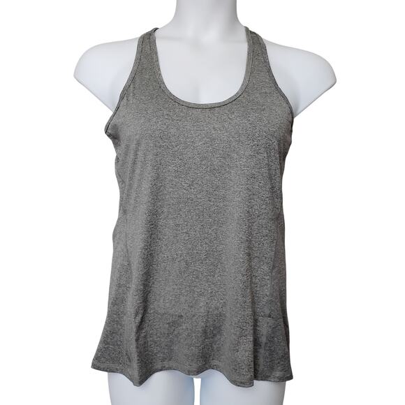 Icy Zone Sporty Tank Top Size Large Marled Gray Racer Back Lightweight - Picture 1 of 8